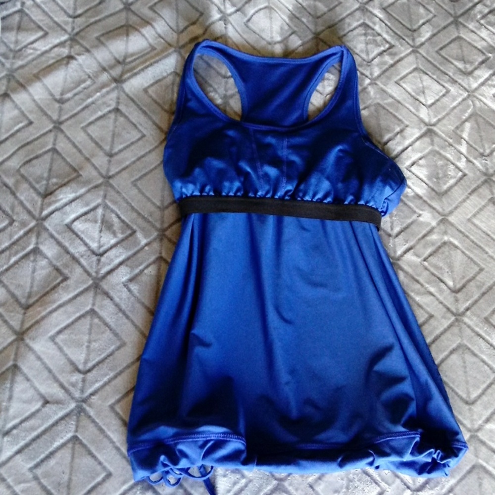 ATHLETA BLUE TANK TOP LARGE - Picture 4 of 6